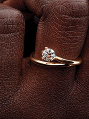 FINAL SALE - Pandora Nova 14k Gold Lab-grown Diamond Asymmetric Ring - 0.50 ct TW, 14k gold