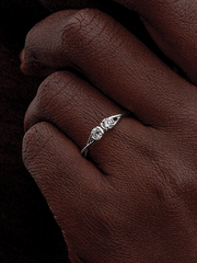 Pandora Infinite Sterling Silver Double-Facing Lab-grown Diamond Ring - 0.30 ct TW, Sterling silver