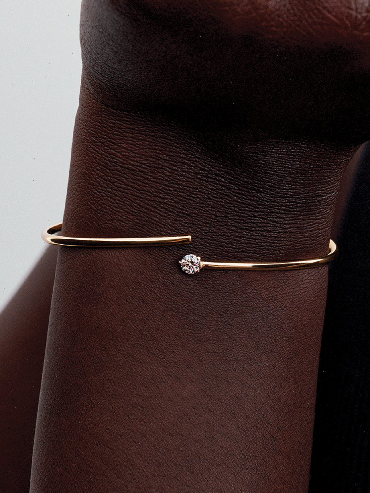 FINAL SALE - Pandora Nova 14k Gold Lab-grown Diamond Open Bangle - 0.25 ct TW, 14k gold