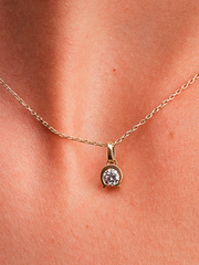 FINAL SALE - Pandora Talisman 14k Gold Lab-grown Diamond Horseshoe Pendant - 0.25 ct TW, 14k gold