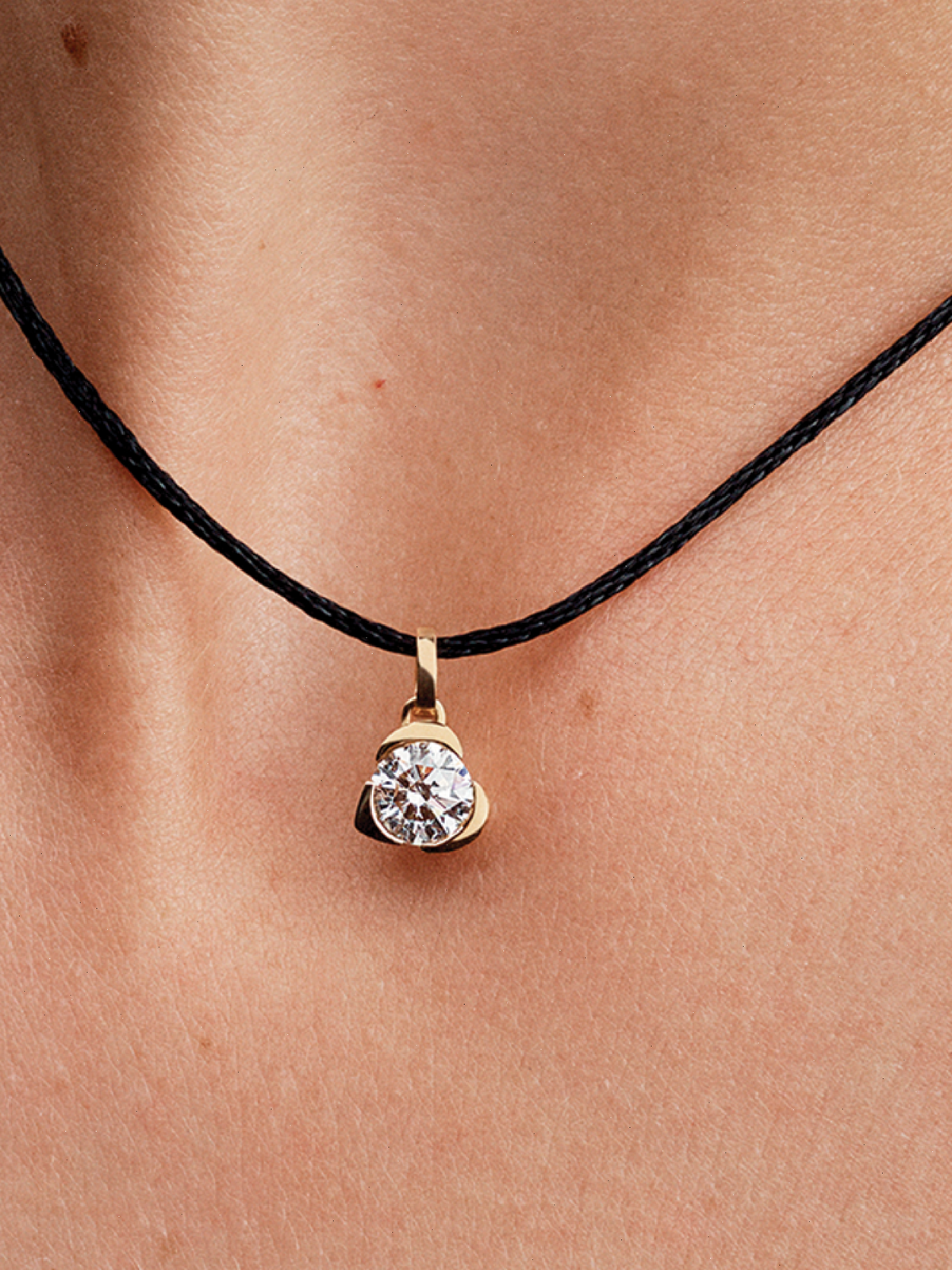 FINAL SALE - Pandora Talisman 14k Gold Lab-grown Diamond Heart Pendant - 0.75 ct TW, 14k gold