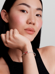 FINAL SALE - Stranger Things Clasp Snake Chain Bracelet - Sterling silver