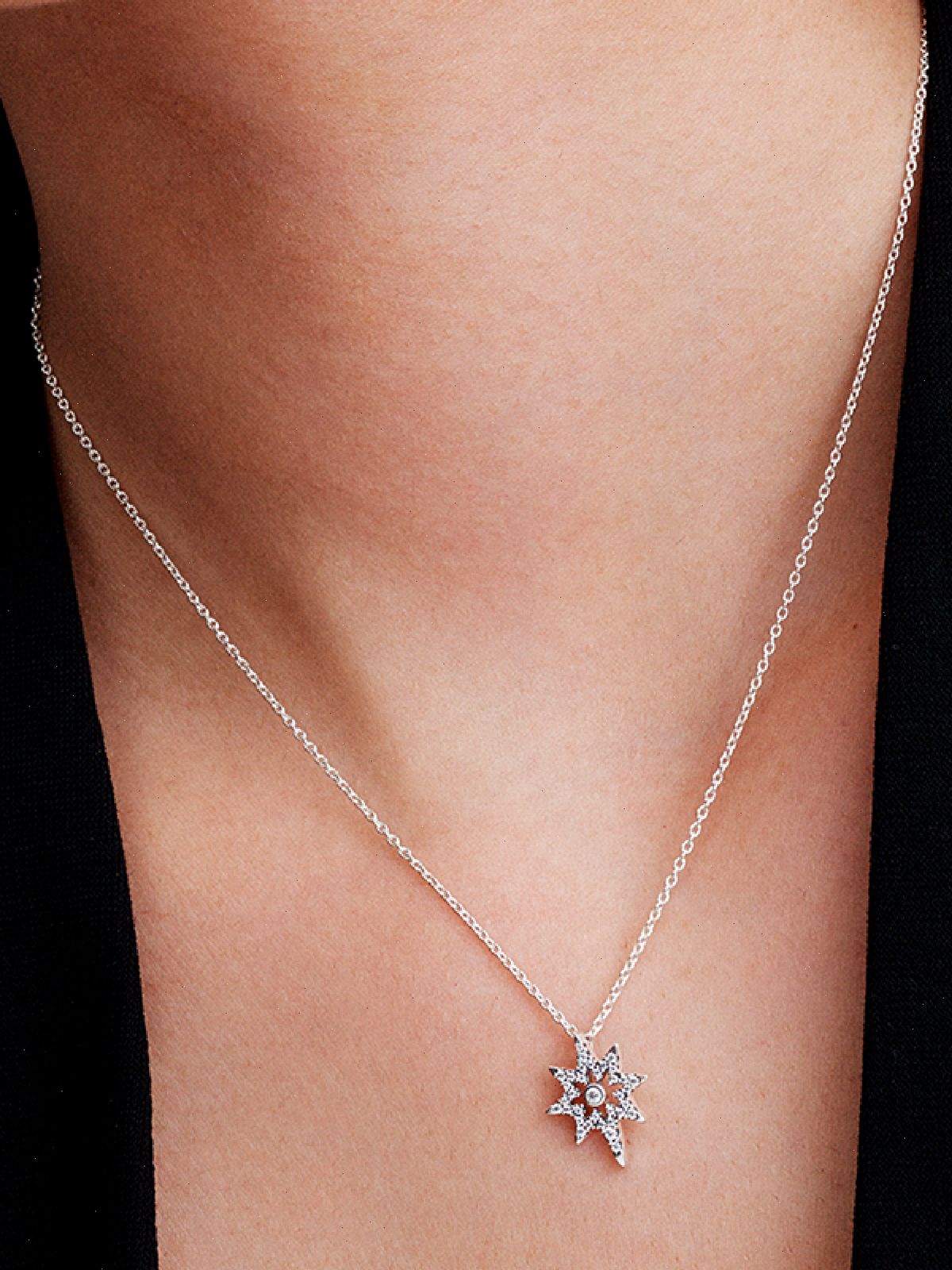 North Star Pendant Necklace - Sterling silver