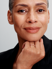 Sparkling Pink Band Ring - 14k rose gold plating