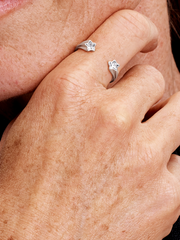Shooting Stars Open Ring - Sterling silver