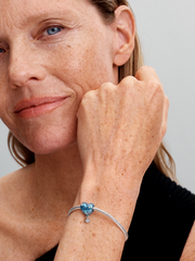 FINAL SALE - Hot Air Balloon Heart Charm - Sterling silver