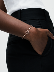 Pandora Moments Studded Chain Bracelet - 14k rose gold plating