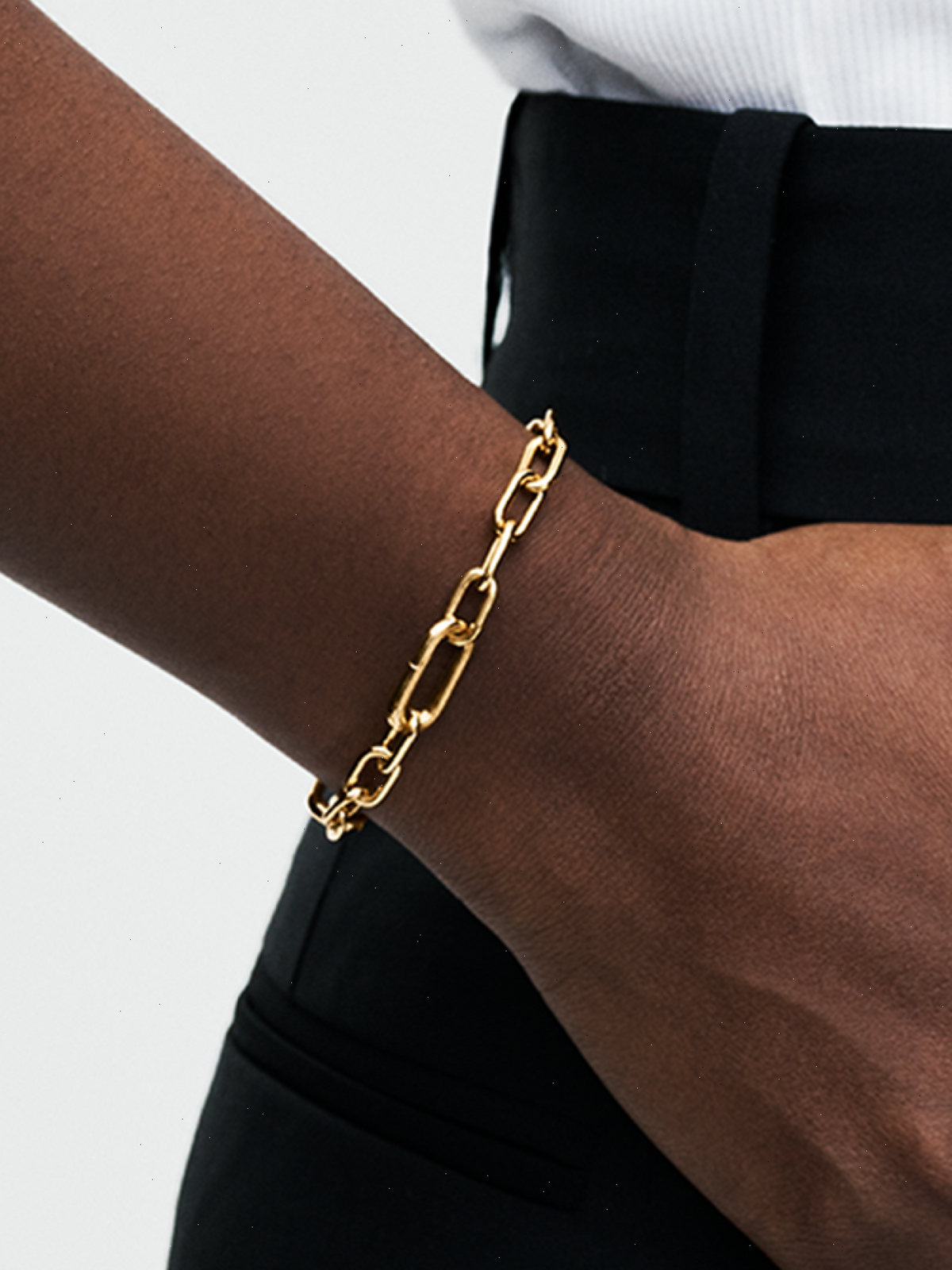 Small-Link Chain Bracelet - 14k gold plating