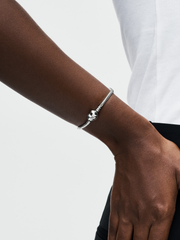 Moments Heart & Snake Chain Bracelet - Sterling silver