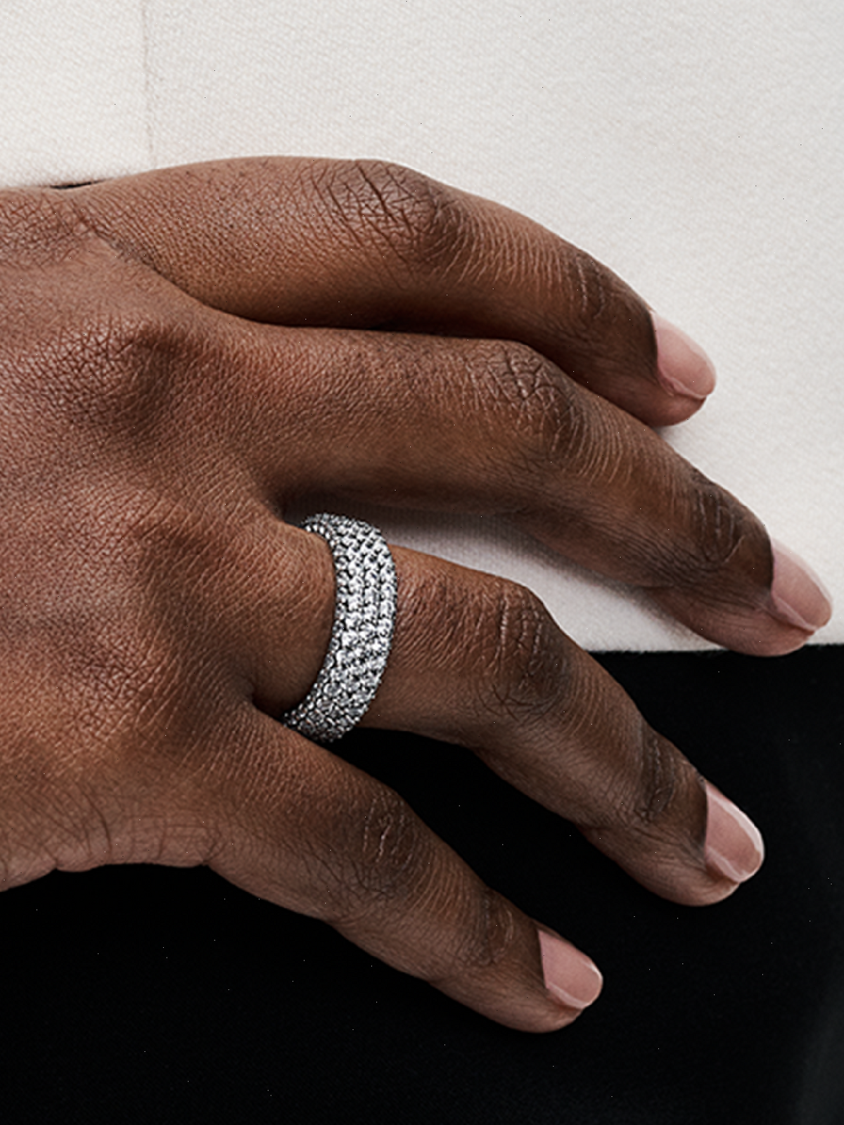 Pandora Timeless Pavé Triple-row Ring - Sterling silver