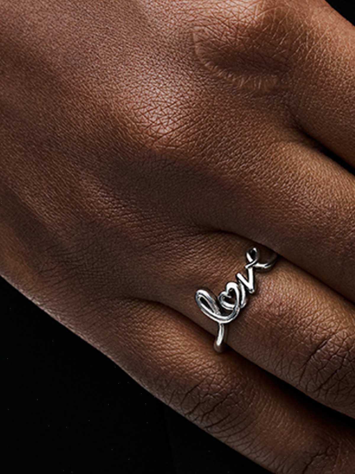 Handwritten Love Ring - Sterling silver