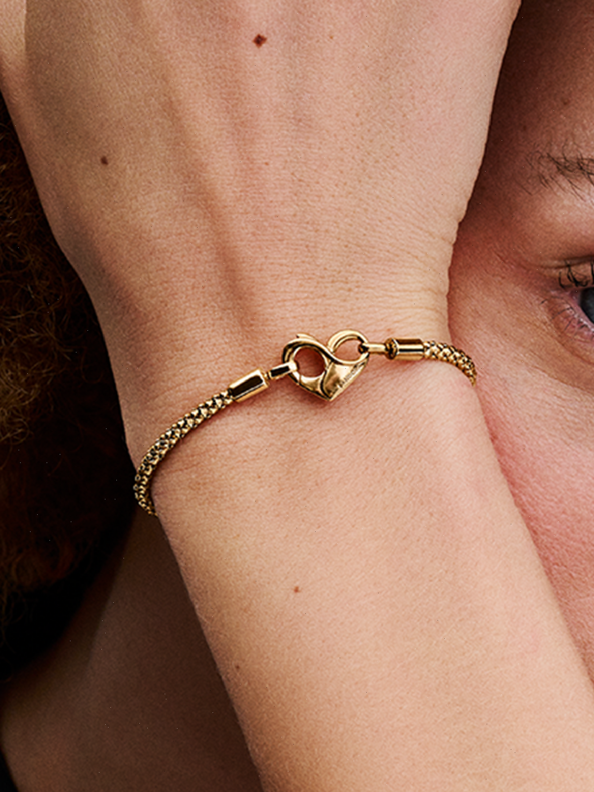 Studded Chain Bracelet - 14k gold plating