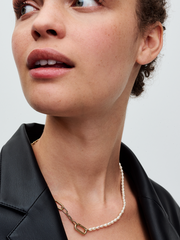 FINAL SALE - Pandora ME Slim Treated Freshwater Cultured Pearl Necklace - 14k gold plating