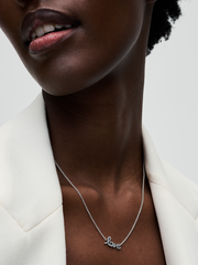 Sparkling Handwritten Love Collier Necklace - Sterling silver