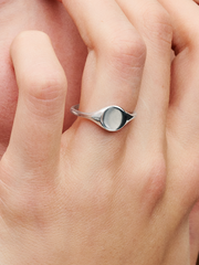 Engravable Signet Ring - Sterling silver