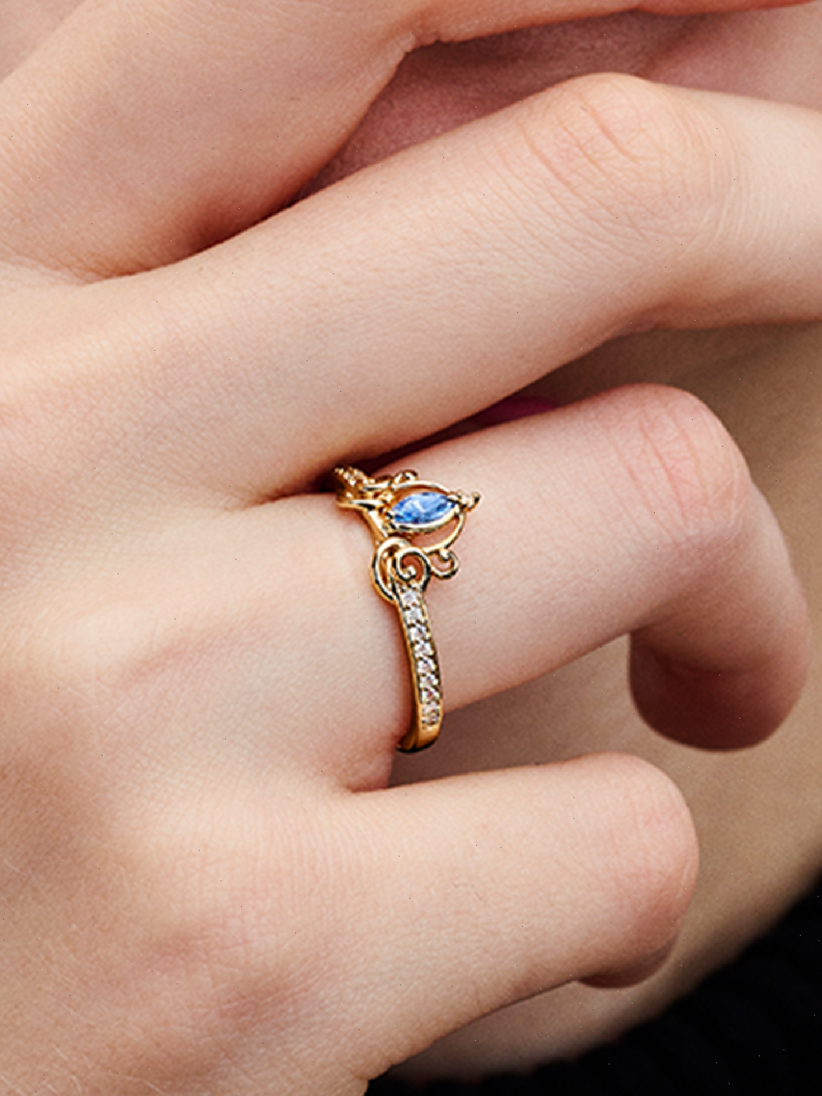 Disney Cinderella's Carriage Ring - 14k gold plating