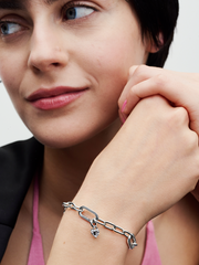 Pandora ME Keyhole Heart Mini Dangle Charm - Sterling silver