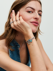 Easy-Close Magnetic Clasp Snake Chain Bracelet - Sterling silver