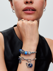 FINAL SALE - Pandora ME Galaxy Heart Medallion Charm - Sterling silver