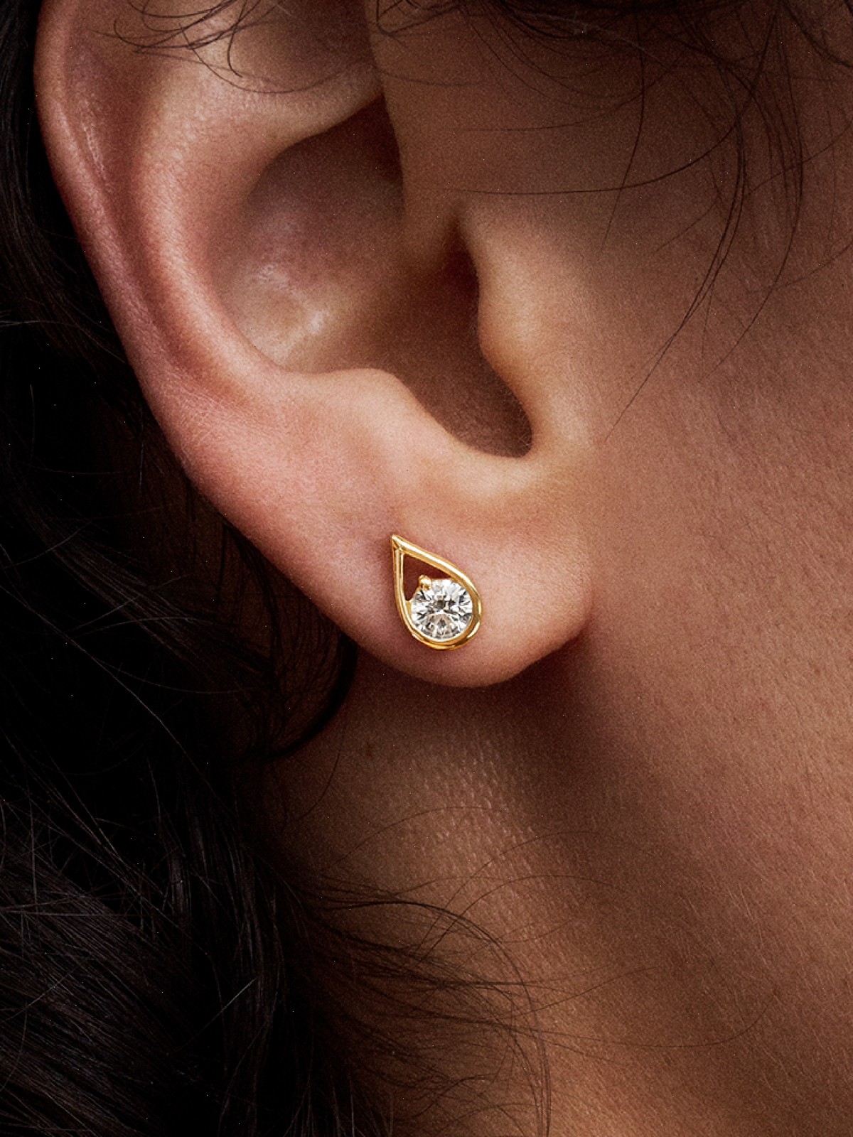 Pandora Infinite 14k Gold Lab-grown Diamond Earrings - 0.50 ct TW, 14k gold