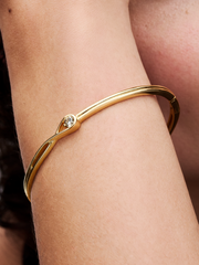 Pandora Infinite 14k Gold Lab-grown Diamond Bangle - 0.25 ct TW, 14k gold