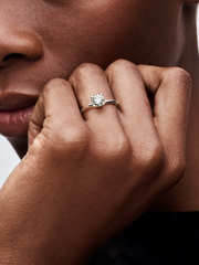 Pandora Era 14k White Gold Lab-grown Diamond Ring - 1.00 ct TW, 14k white gold