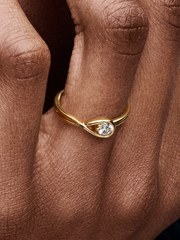 Pandora Infinite 14k Gold Lab-grown Diamond Ring - 0.25 ct TW, 14k gold