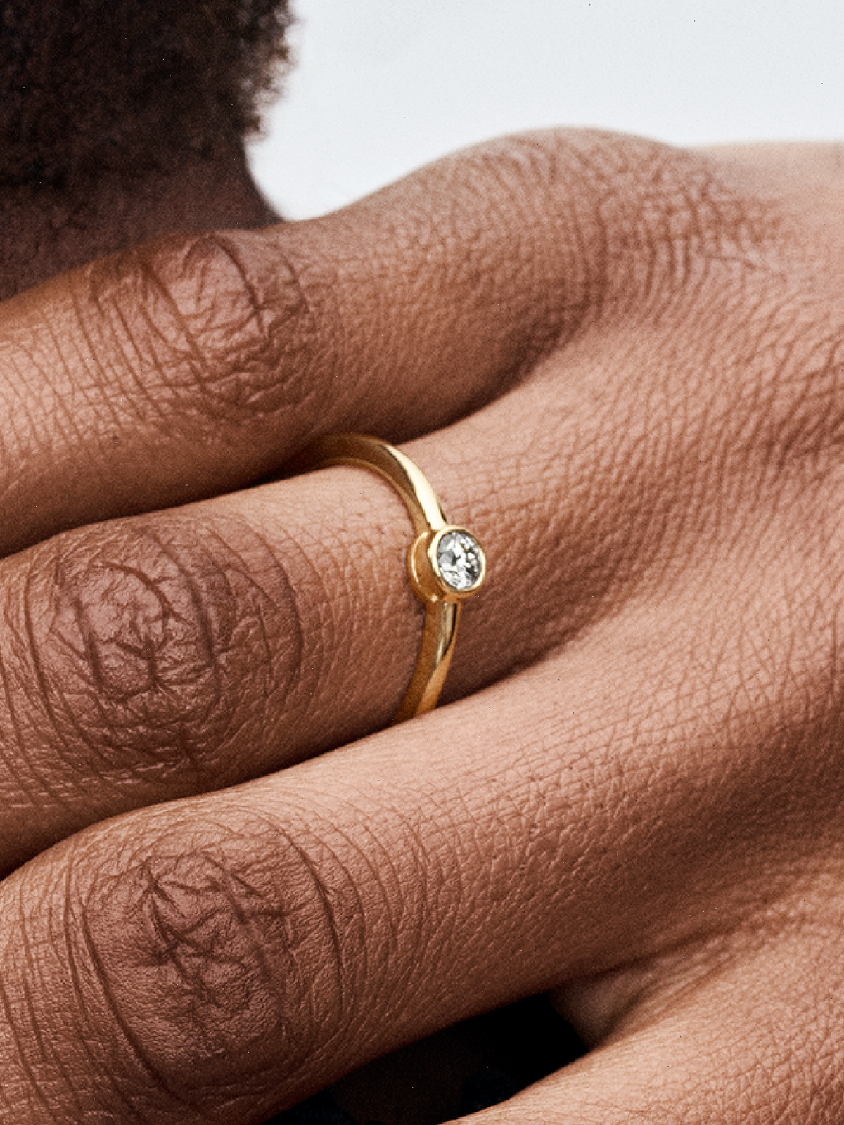 Pandora Era Bezel 14k Gold Lab-grown Diamond Ring - 0.15 ct TW, 14k gold